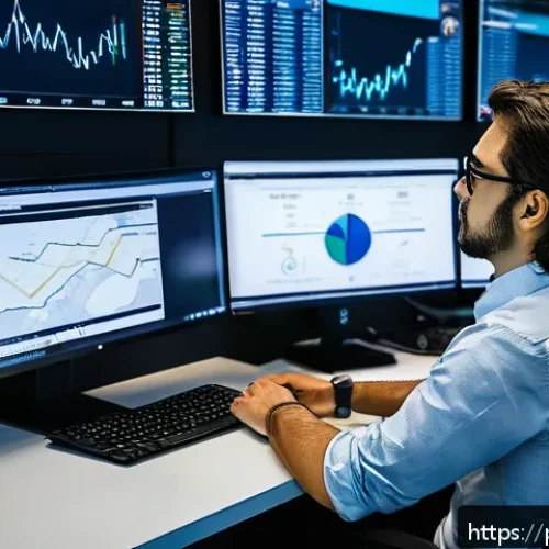 Home 30 보안관제센터 근무자의 하루 일과 - A cybersecurity analyst in a modern São Paulo office environment, focused and alert, monitoring mult...