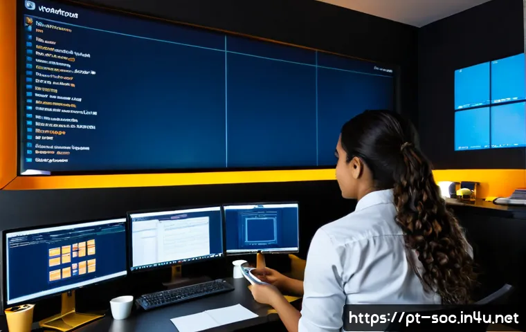 보안관제센터 일상업무 사례 - Photorealistic cybersecurity operations center in São Paulo, Brazil, a diverse team of security anal...